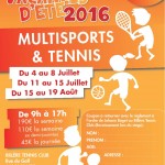 Coupon stage tennis multi-sports